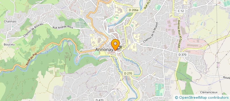 localisation de l'entreprise ASS CENTRE COMMERCIAL LIBERTE à ANNONAY