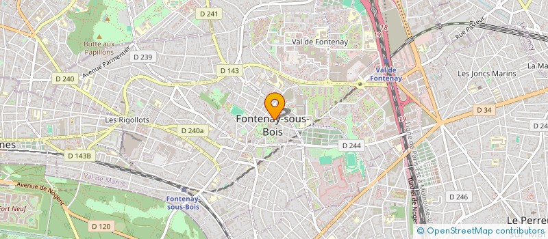 localisation de l'entreprise ASS CENTRE COMMUNAL ACTION SOCIALE à FONTENAY-SOUS-BOIS