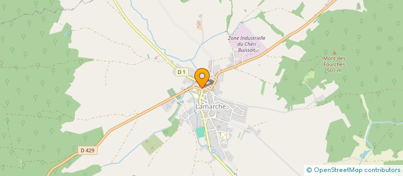 localisation de l'entreprise ASS CENTRE CULTUREL CANTONAL  LAMARCHE