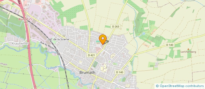localisation de l'entreprise ASS CENTRE CULTUREL ET SPORTIF BRUMATH à BRUMATH