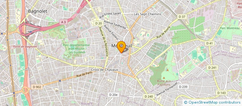 localisation de l'entreprise ASS CENTRE DE LOISIRS CULTURE MONTREUIL à MONTREUIL
