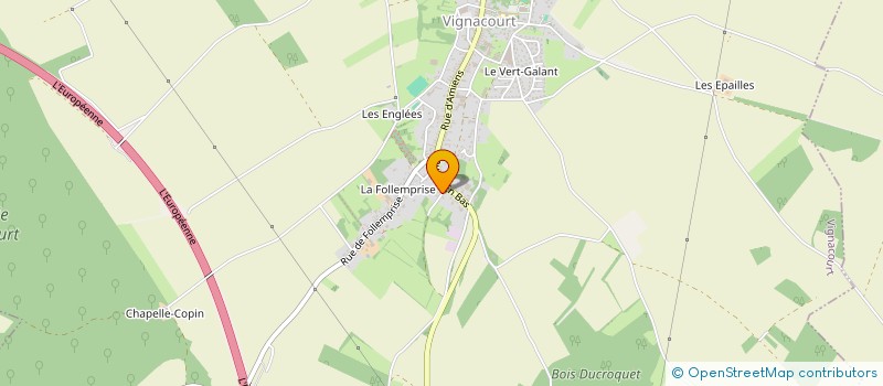 localisation de l'entreprise ASS CENTRE DE LOISIRS SANS HEBERGEMENT à VIGNACOURT