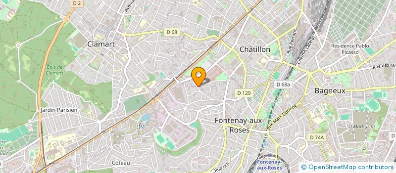 localisation de l'entreprise ASS CENTRE DE RECHERCHE TOXICOLOGIQUE  CHATILLON