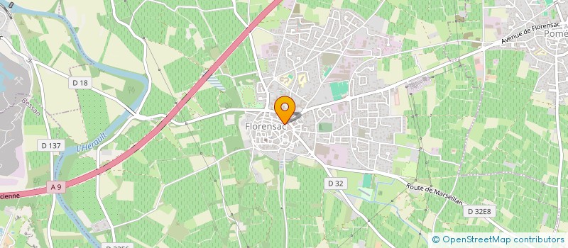 localisation de l'entreprise ASS CENTRE EQUESTRE DU VALEAU à FLORENSAC