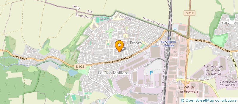 localisation de l'entreprise ASS CENTRE EQUESTRE PONEY CLUB DES FOSSE  FOSSES