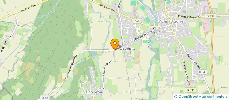 localisation de l'entreprise ASS CENTRE ETUDES TECHNIQUES AGRICOLES à VIC-EN-BIGORRE