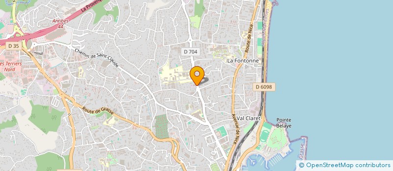 localisation de l'entreprise ASS CENTRE GEST COMPT AGRICOLES  ANTIBES