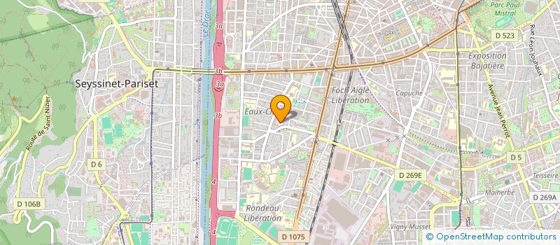 localisation de l'entreprise ASS CENTRE GLOBAL GESTION ETS ENSEIGN-L  GRENOBLE