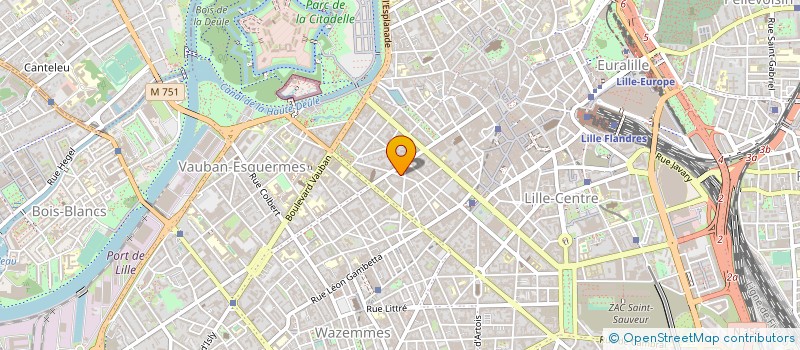 localisation de l'entreprise ASS CENTRE HUBBARD DE DIANETIQUE  LILLE