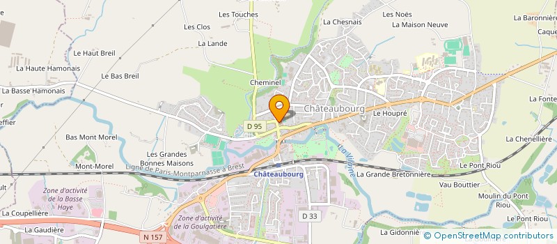 localisation de l'entreprise ASS CENTRE LOISIRS PAYS CHATEAUBOURG  CHATEAUBOURG