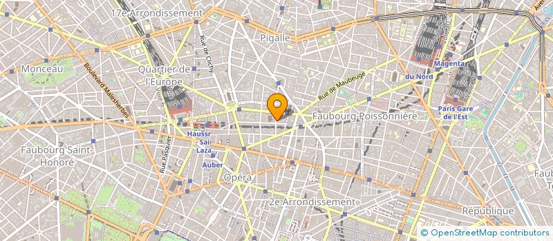 localisation de l'entreprise ASS CENTRE MEDICAL LAFAYETTE à PARIS