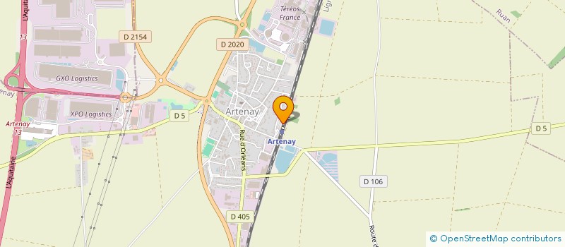 localisation de l'entreprise ASS CENTRE MEDICO SOCIAL à ARTENAY