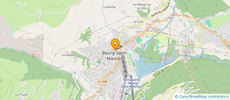 localisation de l'entreprise ASS  CENTRE NEIGE ET NATURE  BOURG-SAINT-MAURICE