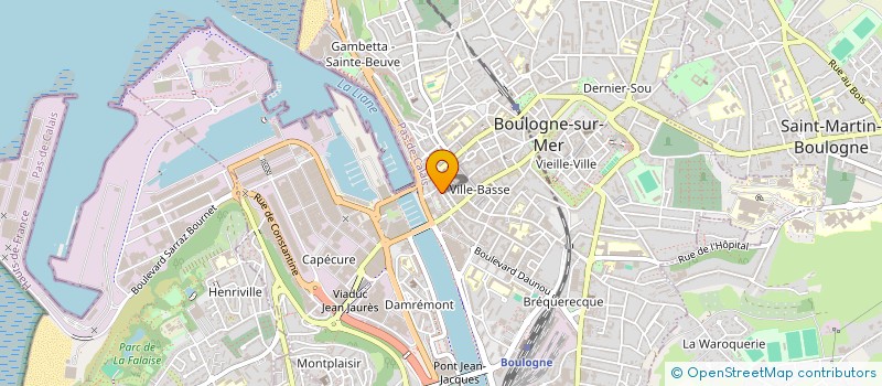 localisation de l'entreprise ASS CENTRE ORIENTATION ACTION EDUCATIVE à BOULOGNE-SUR-MER