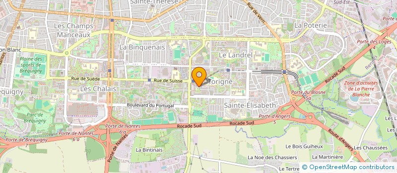 localisation de l'entreprise ASS CENTRE OUEST DE LANGUE RUSSE  RENNES