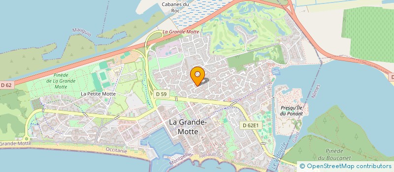localisation de l'entreprise ASS CENTRE PLONGEE SS MARINE GRANDE MOT à LA GRANDE MOTTE