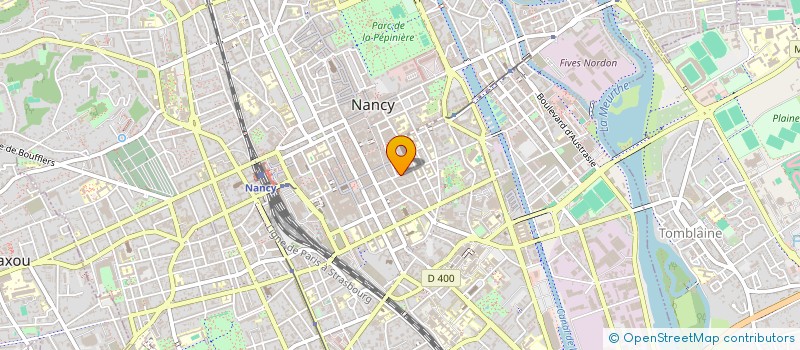 localisation de l'entreprise ASS CENTRE PREVOYANCE MALADIE à NANCY