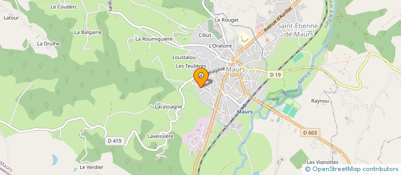 localisation de l'entreprise ASS CENTRE READAPTATION DE MAURS à MAURS