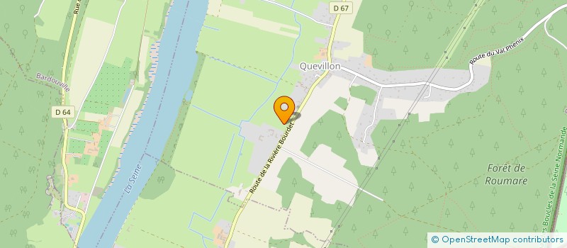 localisation de l'entreprise ASS  CENTRE RECHERCHE ARCHEO HTE NDIE  QUEVILLON