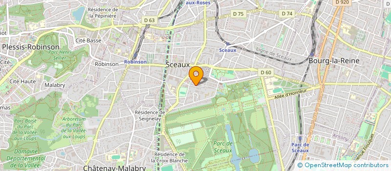 localisation de l'entreprise ASS  CENTRE SCEEN à SCEAUX