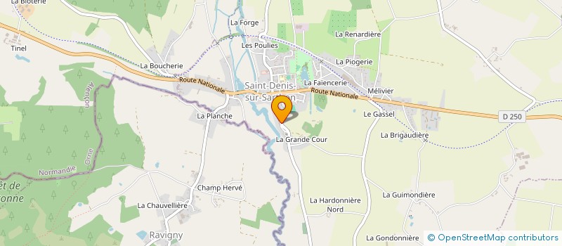 localisation de l'entreprise ASS. CENTRE SOCIAL ALCD à SAINT-DENIS-SUR-SARTHON