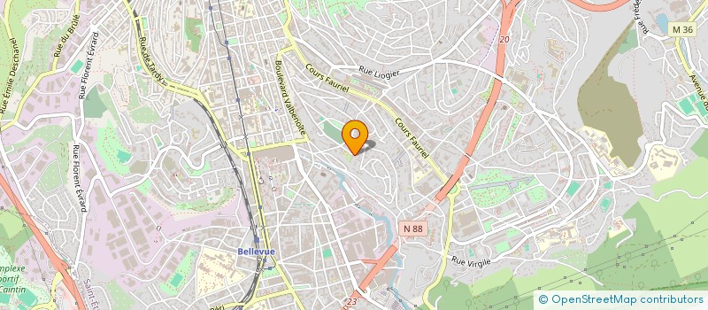 localisation de l'entreprise ASS CENTRE SOCIAL VIVARAIZE à SAINT-ETIENNE
