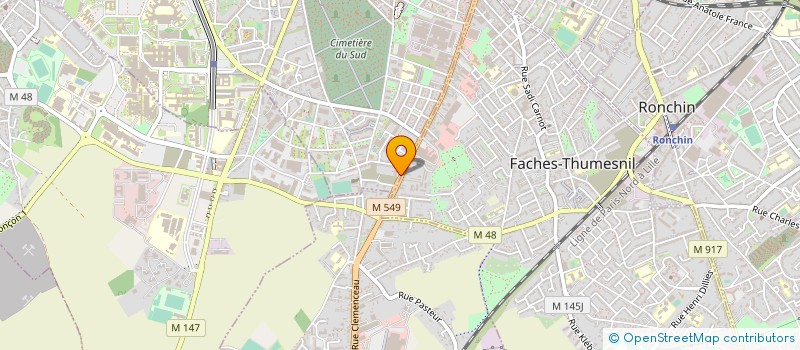 localisation de l'entreprise ASS CENTRE SOINS FG D ARRAS à LILLE