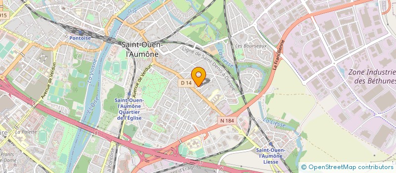 localisation de l'entreprise ASS CENTRE VACANCES DU PLAN DE LA VACHE  SAINT-OUEN-L'AUMONE