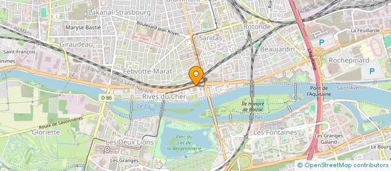 localisation de l'entreprise ASS CENTRES CULTURELS EDUCATIFS SOCIAUX à TOURS