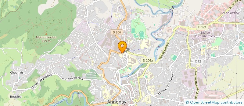 localisation de l'entreprise ASS CENTRES SOCIAUX FAMILIAUX à ANNONAY