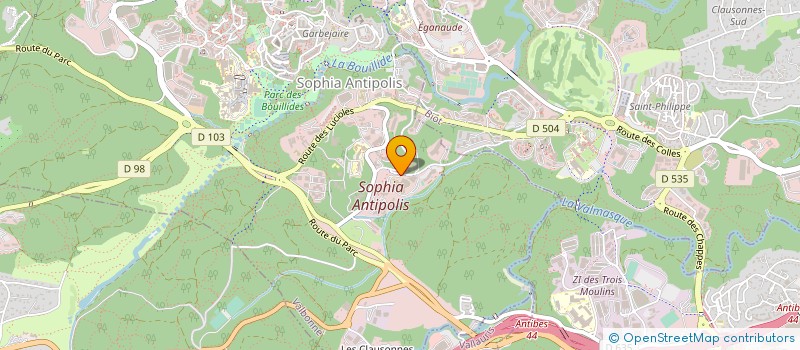 localisation de l'entreprise ASS CERAM YATCHING à VALBONNE