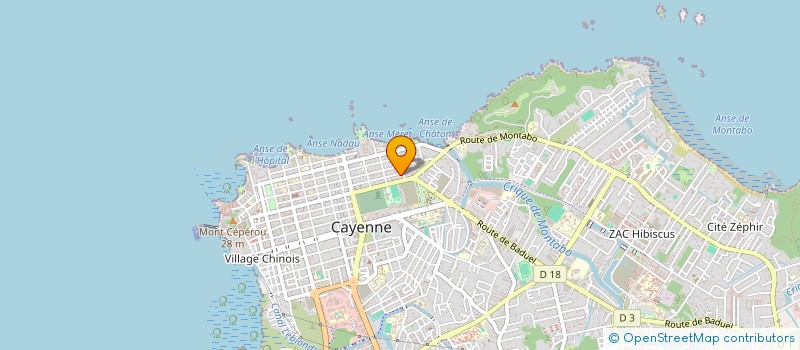 localisation de l'entreprise ASS CERC PHILOSOPH LE SCARABE D EMERAUDE  CAYENNE