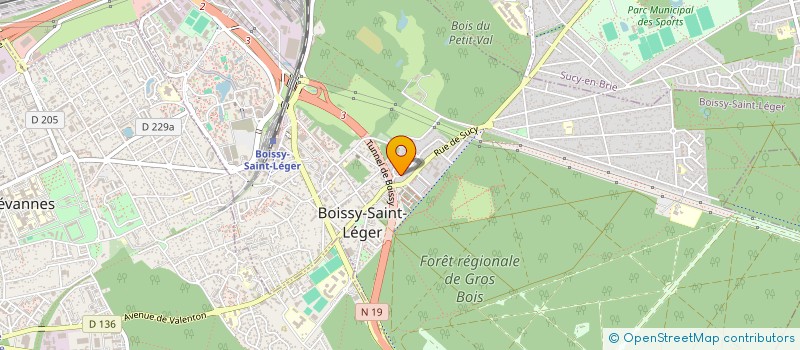 localisation de l'entreprise ASS  CERCLE ATHLETIQUE BOISSY à BOISSY-SAINT-LEGER
