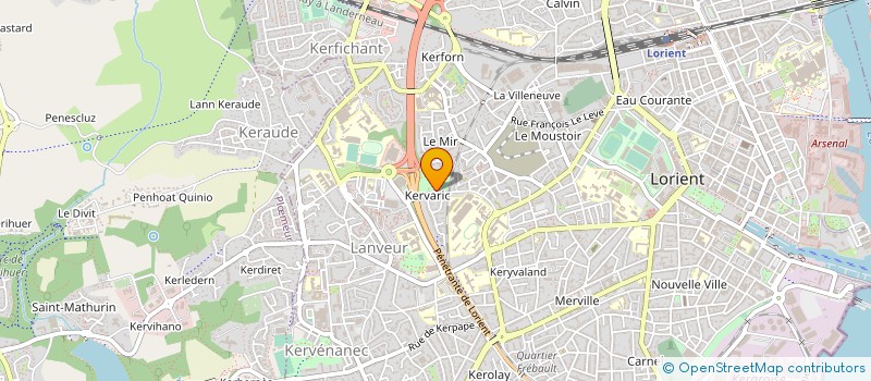 localisation de l'entreprise ASS CERCLE CELTIQUE BRIZEUX DE LORIENT  LORIENT