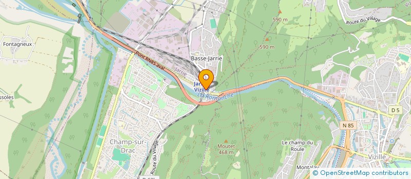 localisation de l'entreprise ASS CERCLE CHORAL MONTAGNARD  JARRIE