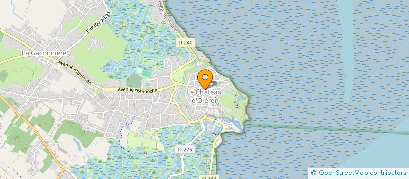 localisation de l'entreprise ASS CERCLE D'AVIRON OLERONNAIS  LE CHATEAU D OLERON