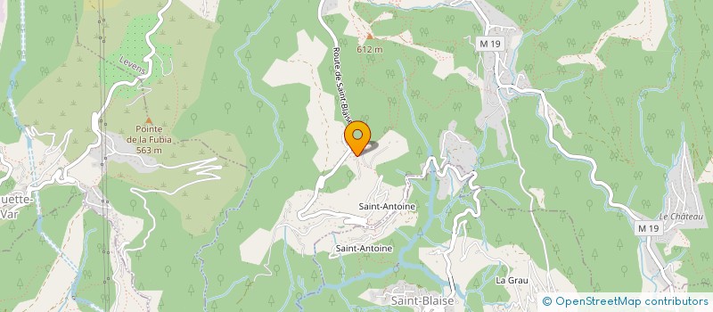 localisation de l'entreprise ASS.CERCLE DE LA PIERRE TOURNIOLE  LEVENS