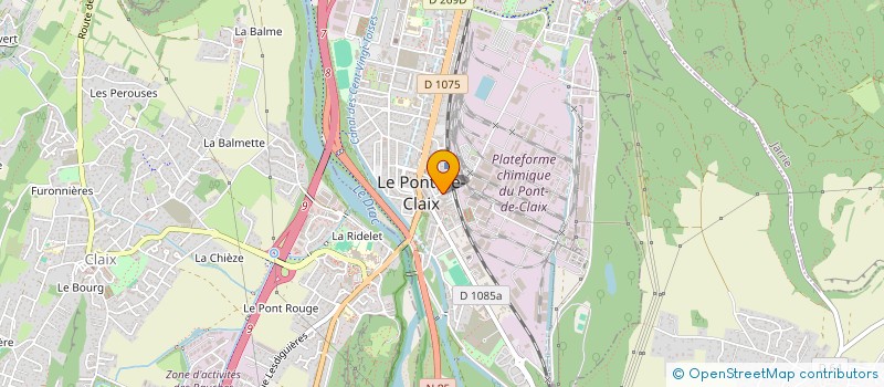 localisation de l'entreprise ASS  CERCLE DU CHIEN DE DEFENSE  LE PONT-DE-CLAIX