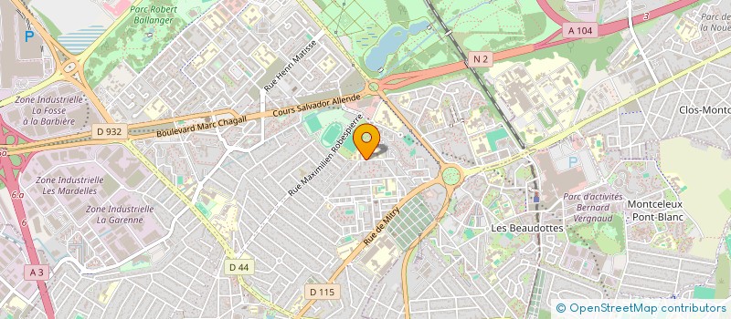 localisation de l'entreprise ASS CERCLE ESCRIME D AULNAY à AULNAY-SOUS-BOIS