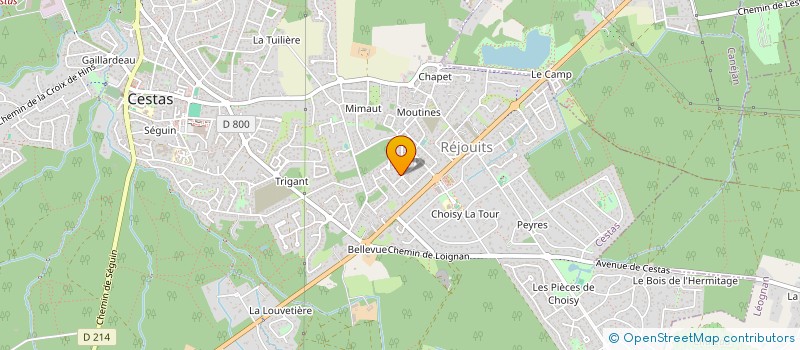 localisation de l'entreprise ASS CERCLE GENEALOGIQUE CESTADAIS à CESTAS