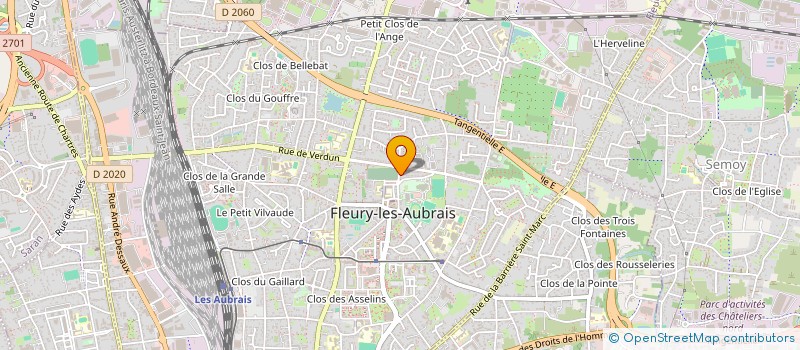 localisation de l'entreprise ASS CERCLE JULES FERRY ATHLETISME à FLEURY-LES-AUBRAIS
