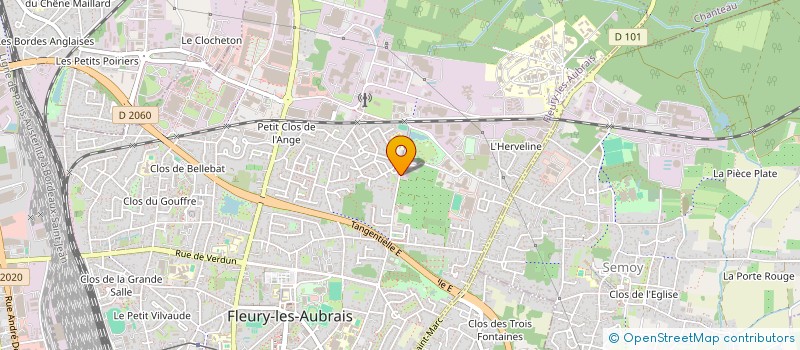 localisation de l'entreprise ASS CERCLE JULES FERRY TIR  FLEURY-LES-AUBRAIS