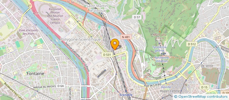 localisation de l'entreprise ASS CERCLE PHILATELIQUE CARTOPHILIQUE  GRENOBLE