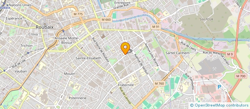 localisation de l'entreprise ASS CERCLE SAINT ALEXANDRE à ROUBAIX