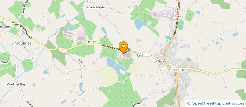 localisation de l'entreprise ASS CGER COMPTABILITE  CANCON