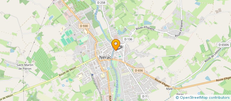 localisation de l'entreprise ASS CGOTA  NERAC