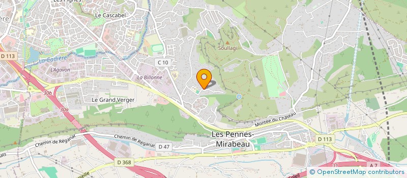 localisation de l'entreprise ASS CHABAUD HUGRY MARRON RIADO CTRE MED à LES PENNES MIRABEAU