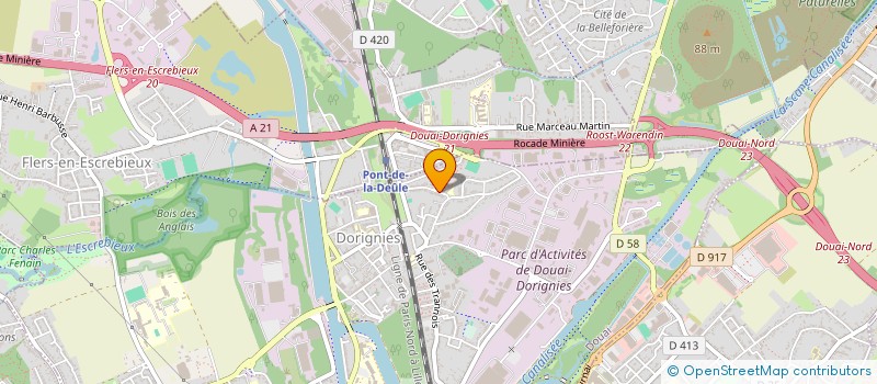 localisation de l'entreprise ASS CHAINE DE L AMITIE & DU BENEVOLAT à DOUAI
