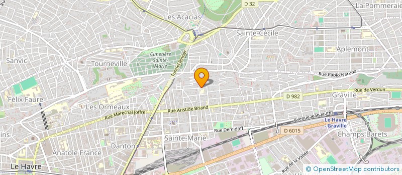 localisation de l'entreprise ASS  CHAM SYND COUVER PLOMBERIE DU HAVRE à LE HAVRE