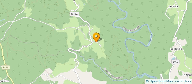 localisation de l'entreprise ASS CHAMALOT - RESIDENCE D ARTISTES  MOUSTIER-VENTADOUR